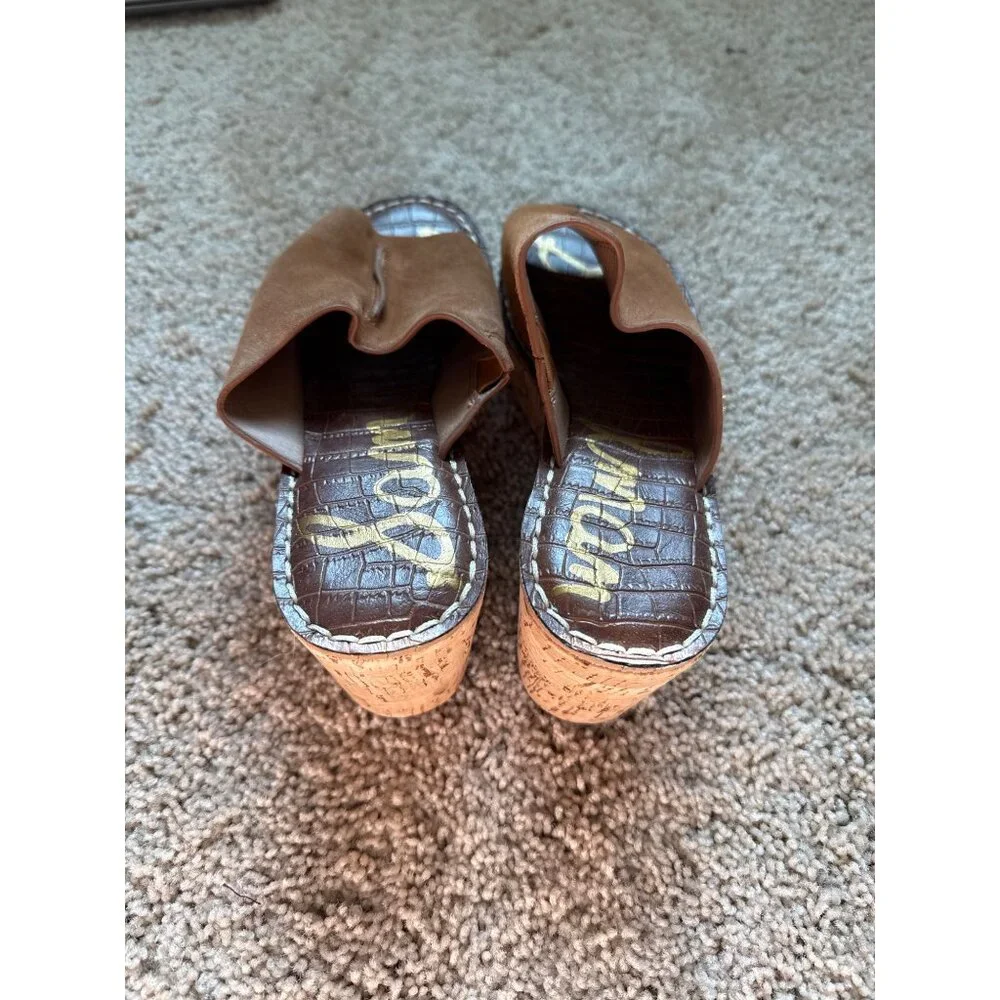 NWT Sam Edelman Ranger Platform Sandal Brown Open Toe Slip On Women's‎ Size 7
